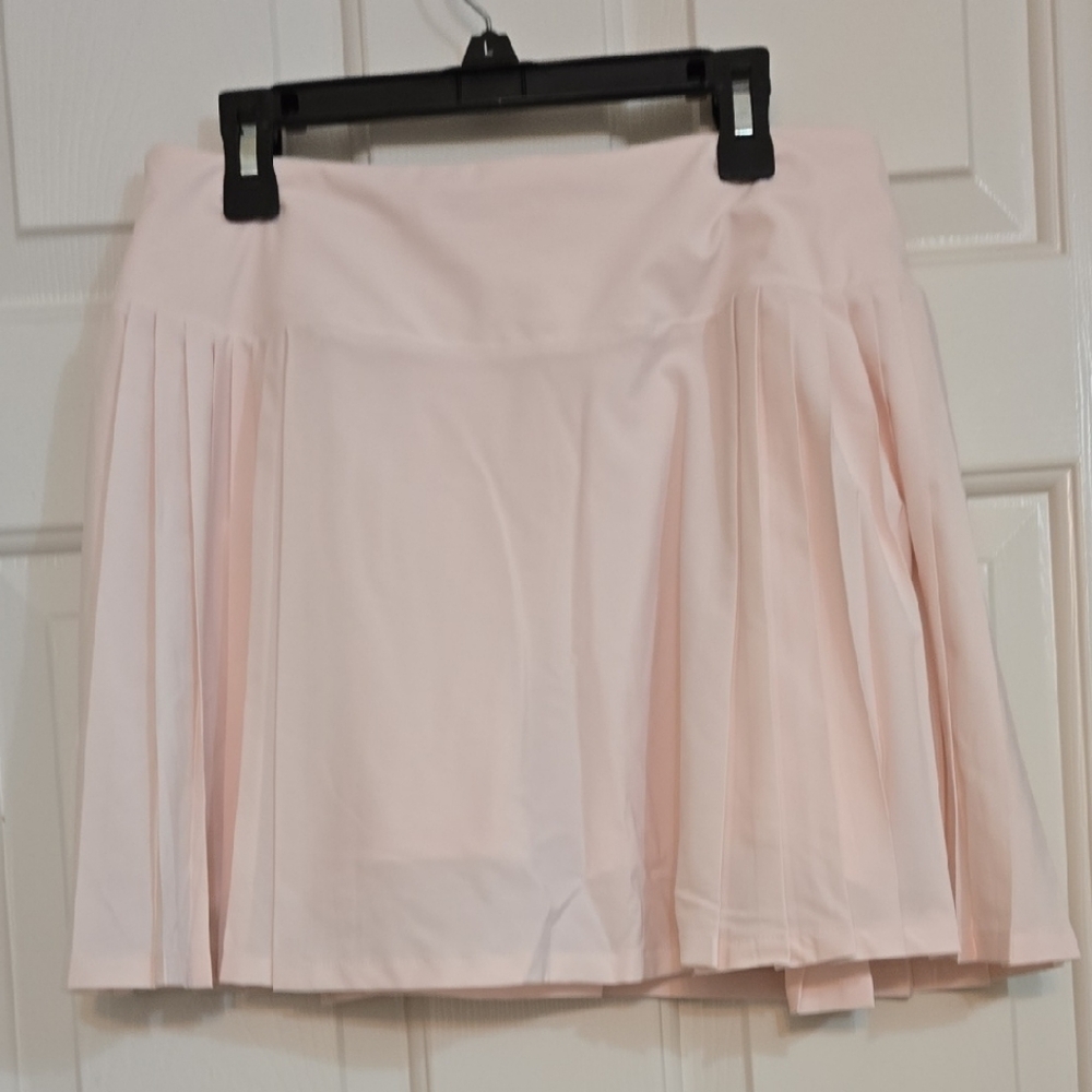 CALIA by Carrie Underwood Soft Pink Pleated A-Line Skirt